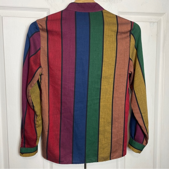 Striped BENETTON Shirt 90s Retro - Picture 5 of 11